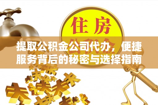 岑巩提取公积金公司代办，便捷服务背后的秘密与选择指南