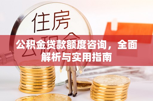 岑巩公积金贷款额度咨询，全面解析与实用指南