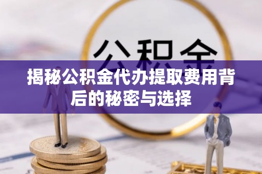岑巩揭秘公积金代办提取费用背后的秘密与选择