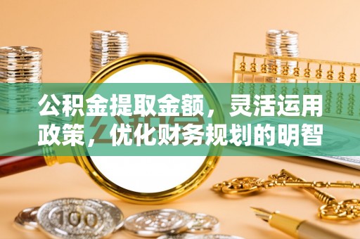 岑巩公积金提取金额，灵活运用政策，优化财务规划的明智选择