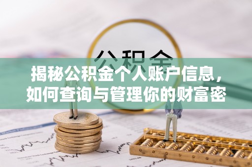 岑巩揭秘公积金个人账户信息，如何查询与管理你的财富密码