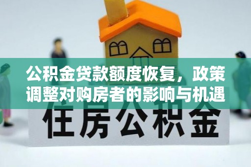 岑巩公积金贷款额度恢复，政策调整对购房者的影响与机遇