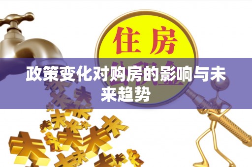 岑巩政策变化对购房的影响与未来趋势