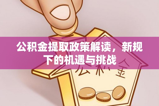 岑巩公积金提取政策解读，新规下的机遇与挑战